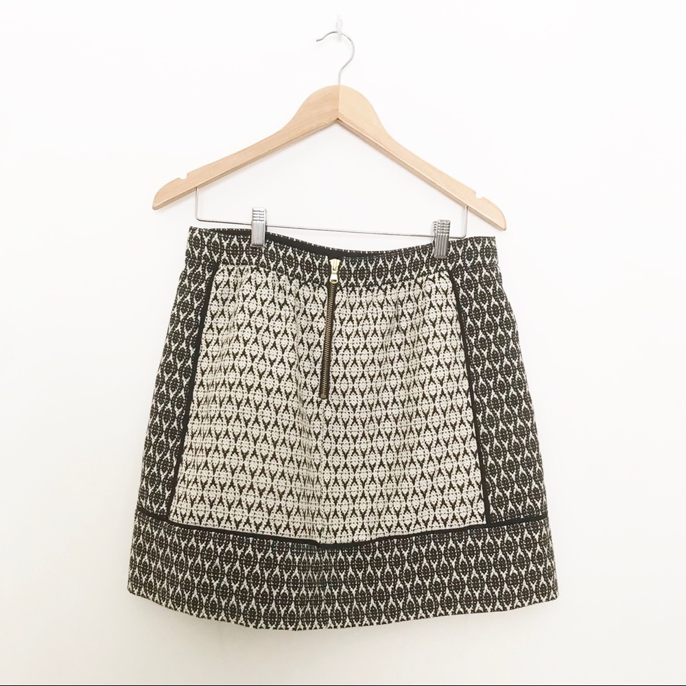 J. Crew Textured Block Print Skirt Size 8 - image 7